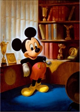John Hench painting Mickey Mouse Portrait (1953)